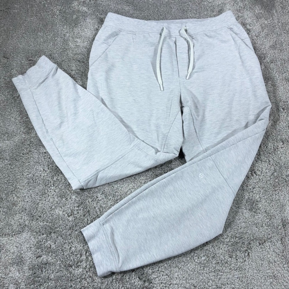 Lululemon City Sweat Joggers Mens XL Heathered Grey Tapered Sweatpants